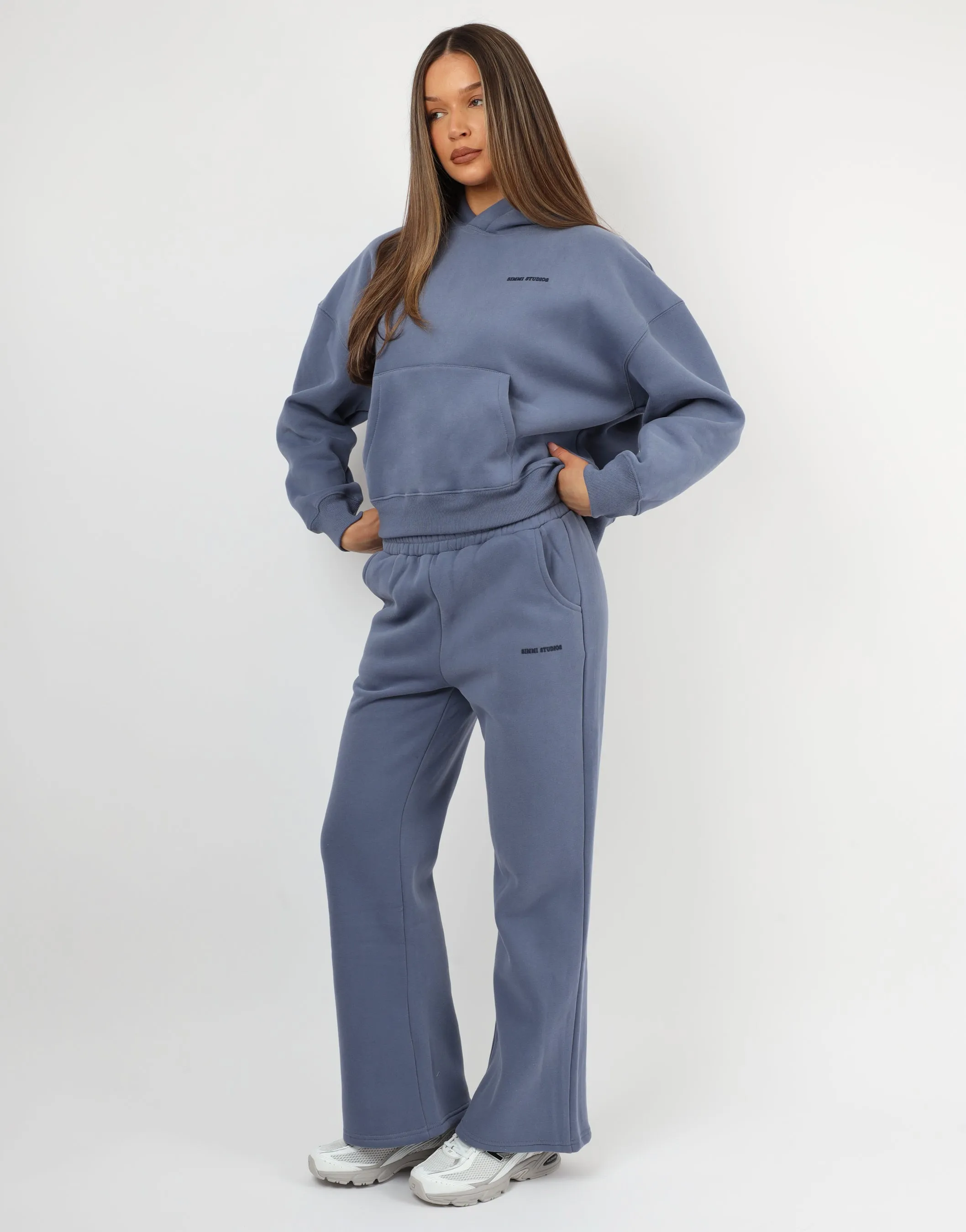 Maisy Simmi Studios Essentials Hoodie In Blue sold by Simmi London product image thumbnail 4