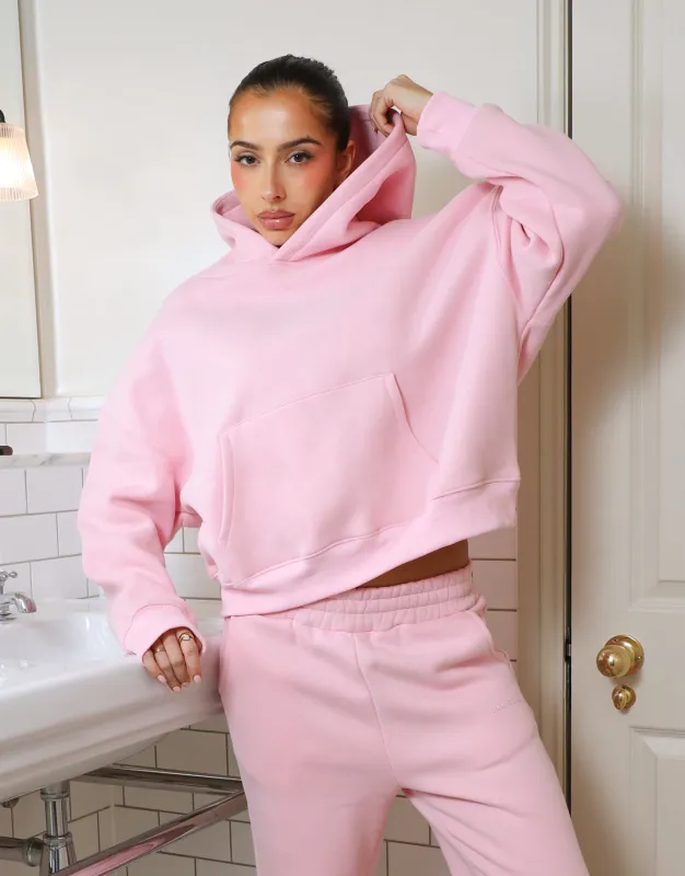 Maisy Simmi Studios Essentials Hoodie In Pink sold by Simmi London