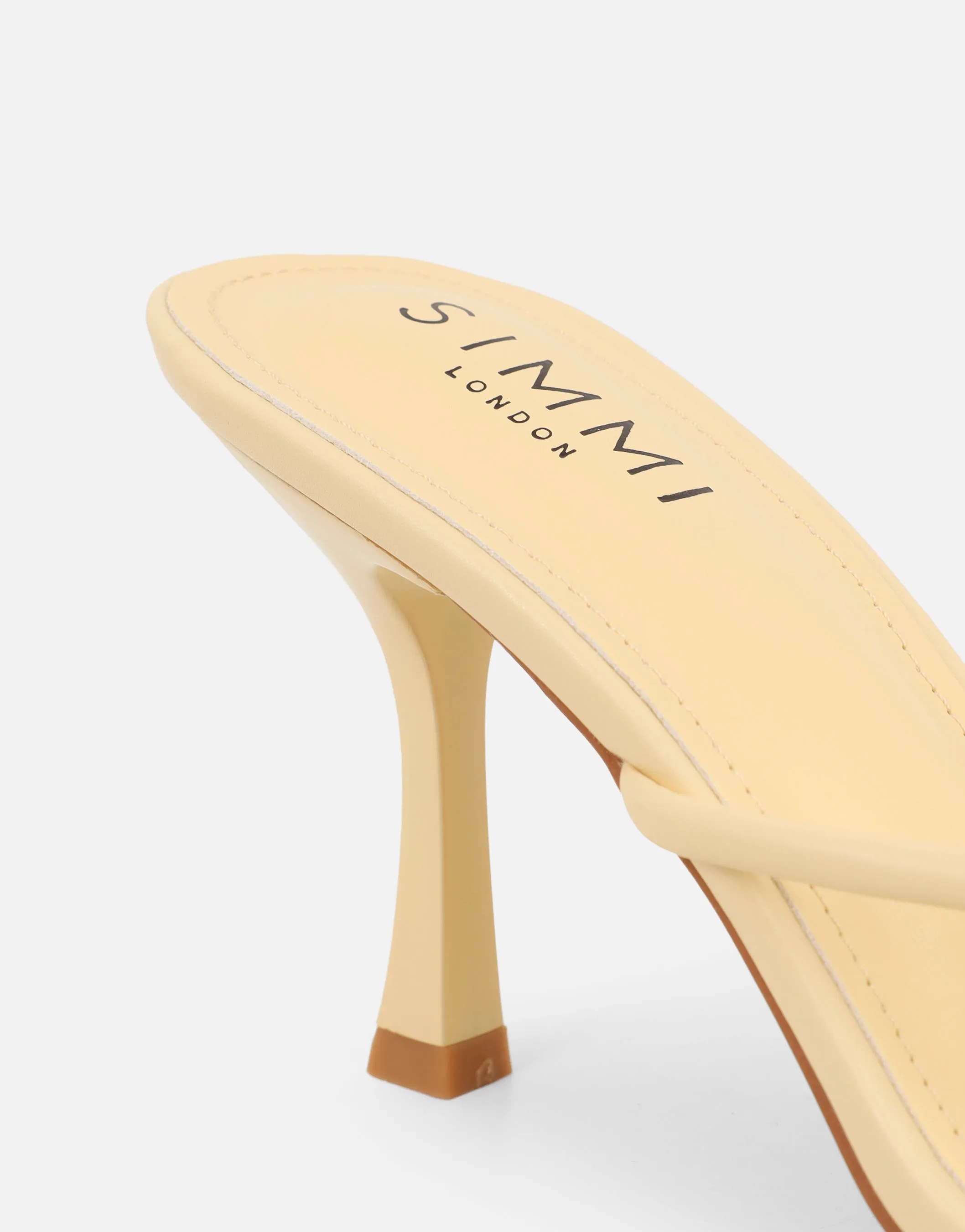 Tapioca Yellow Knot Detail Mules sold by Simmi London product image thumbnail 3