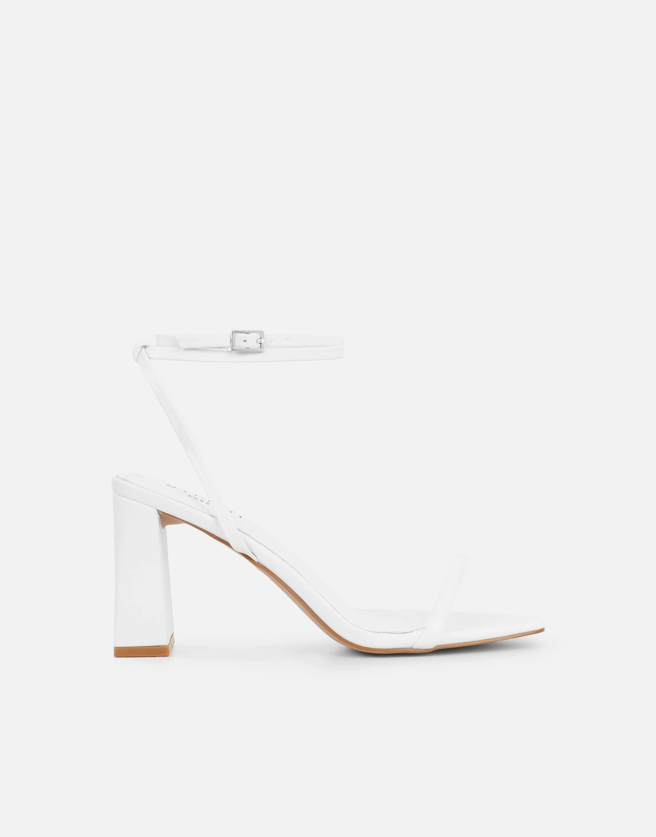 Citra White Strappy Block Heeled Sandals sold by Simmi London product image thumbnail 2
