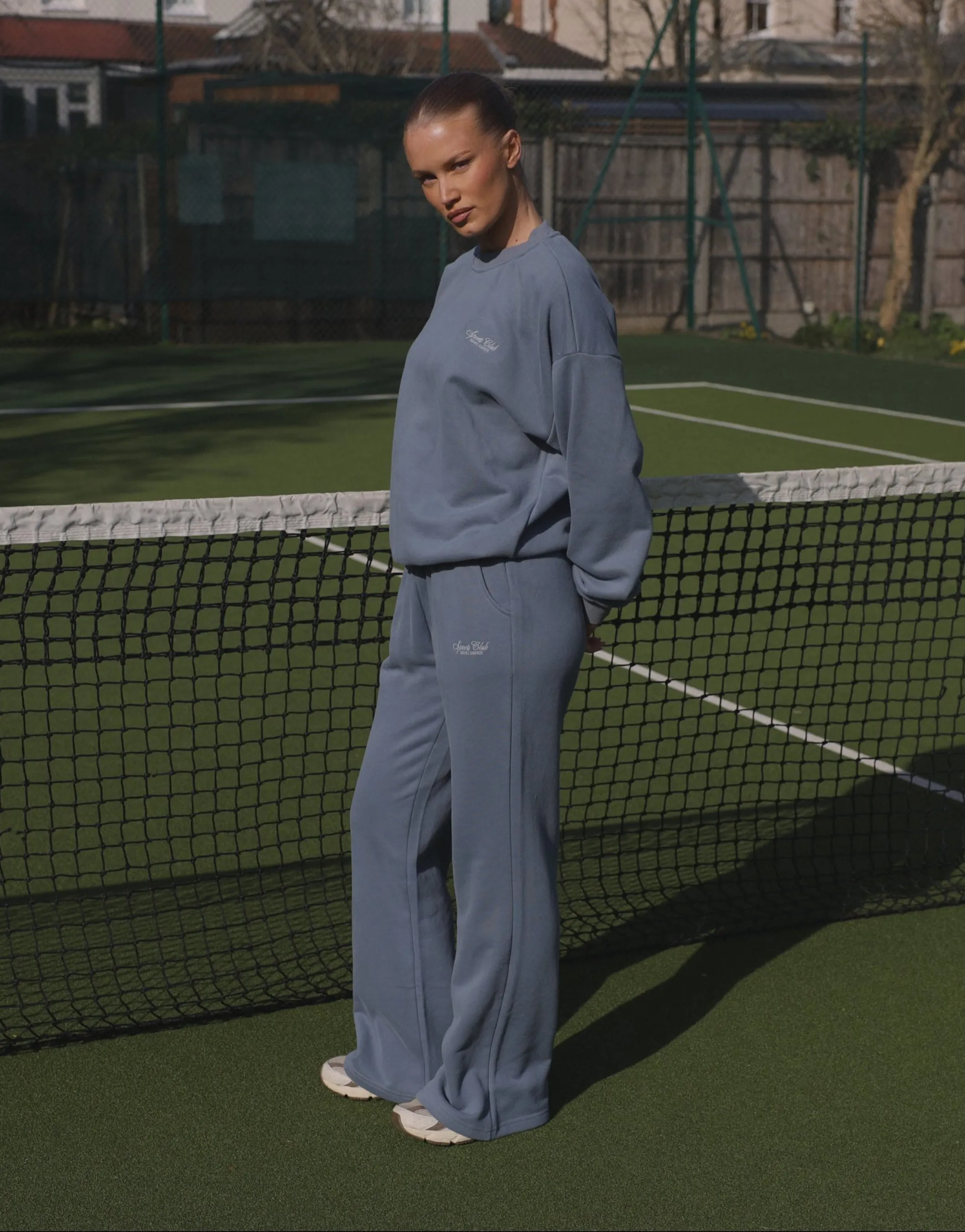 Sola Simmi Studios Embroidered Logo Joggers In Blue sold by Simmi London