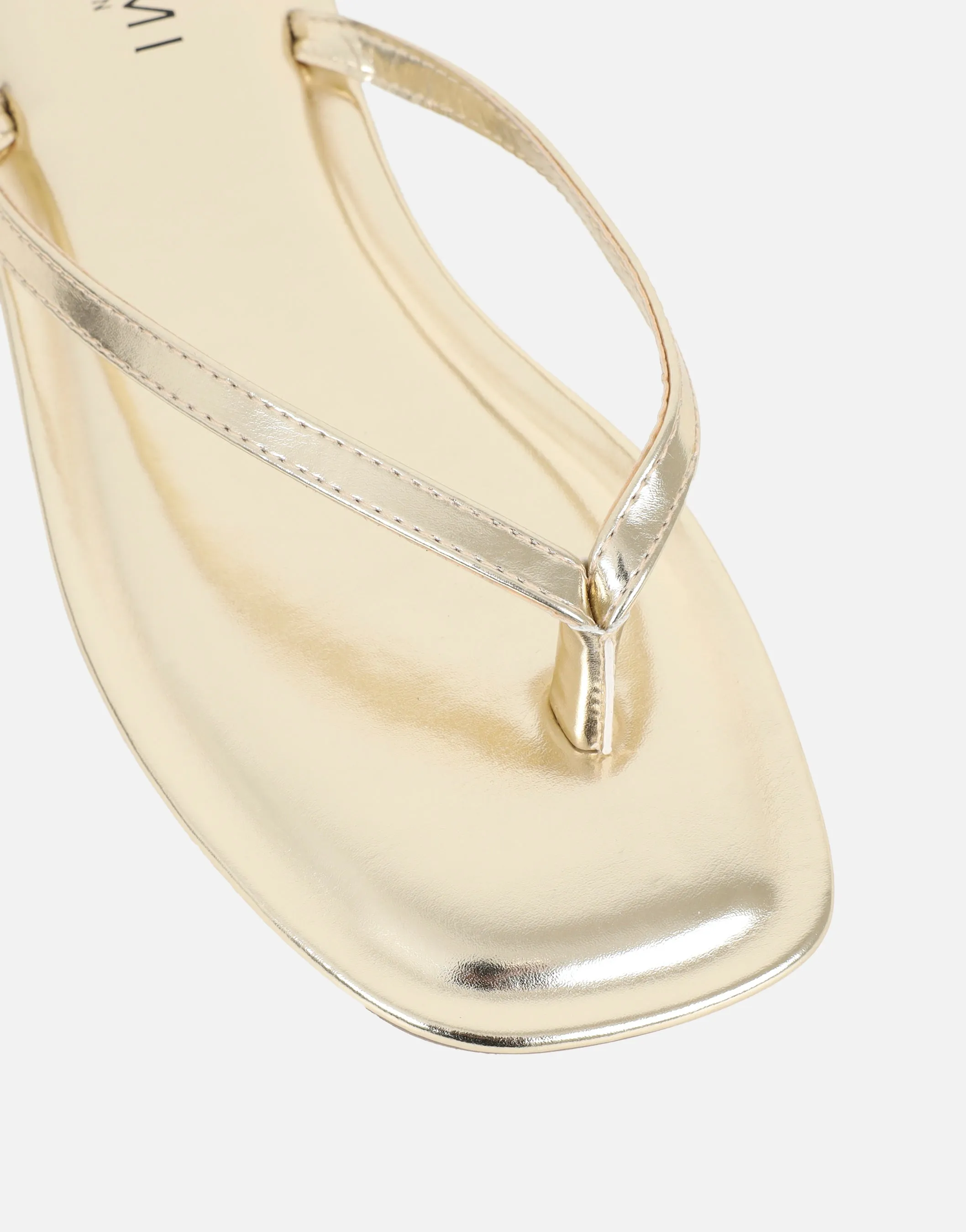 Kima Gold Metallic Flat Sandals sold by Simmi London product image thumbnail 4