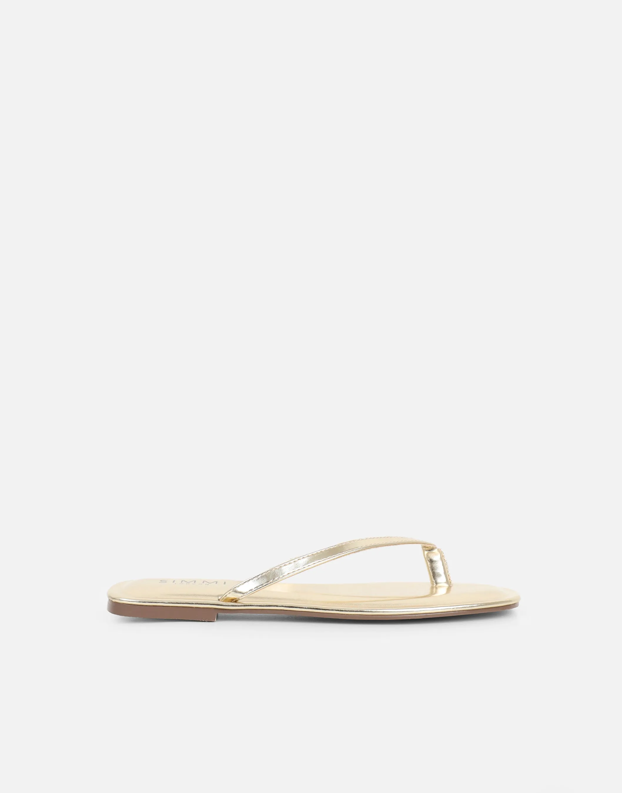 Kima Gold Metallic Flat Sandals sold by Simmi London product image thumbnail 2