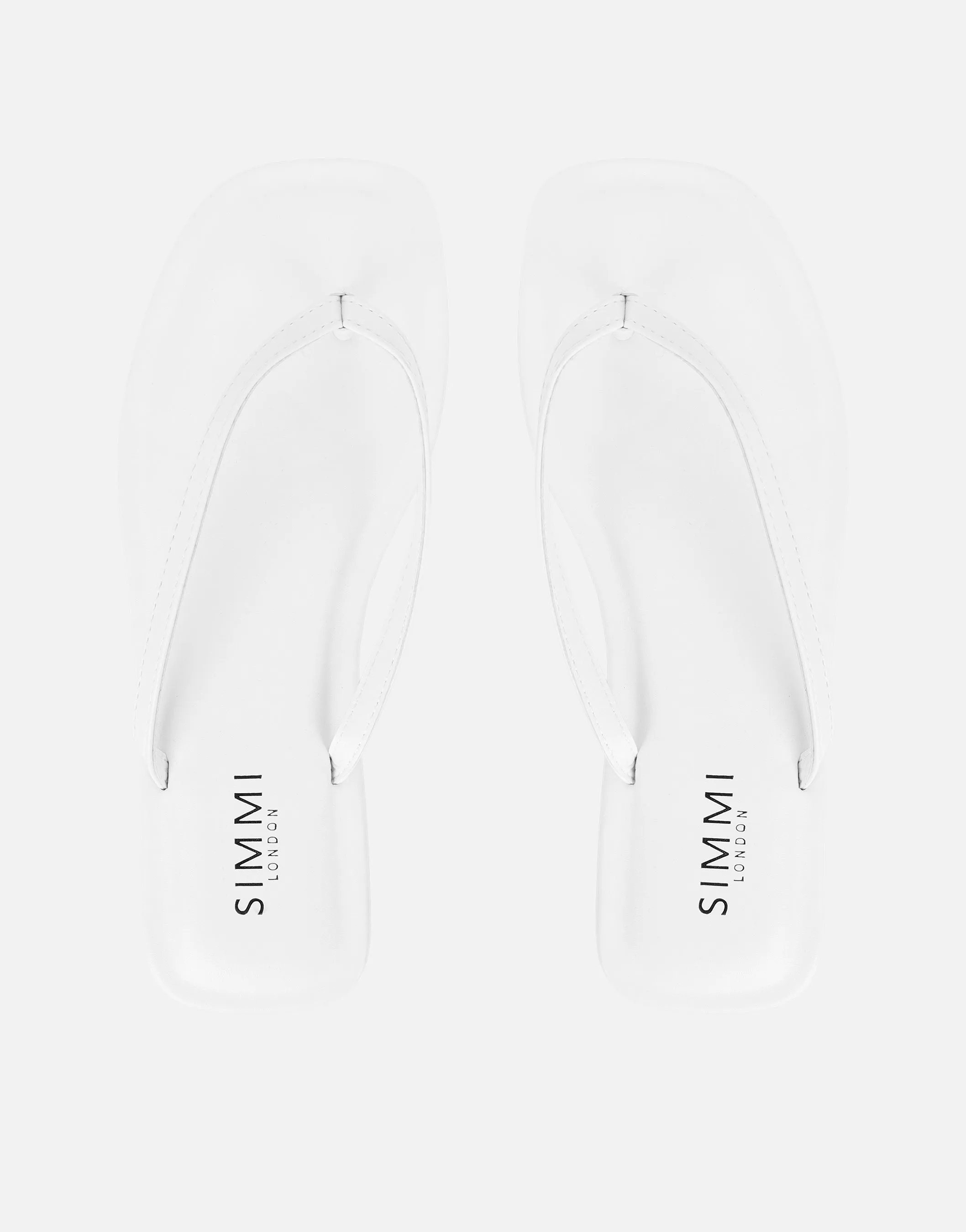 Kima White Flat Sandals sold by Simmi London product image thumbnail 3