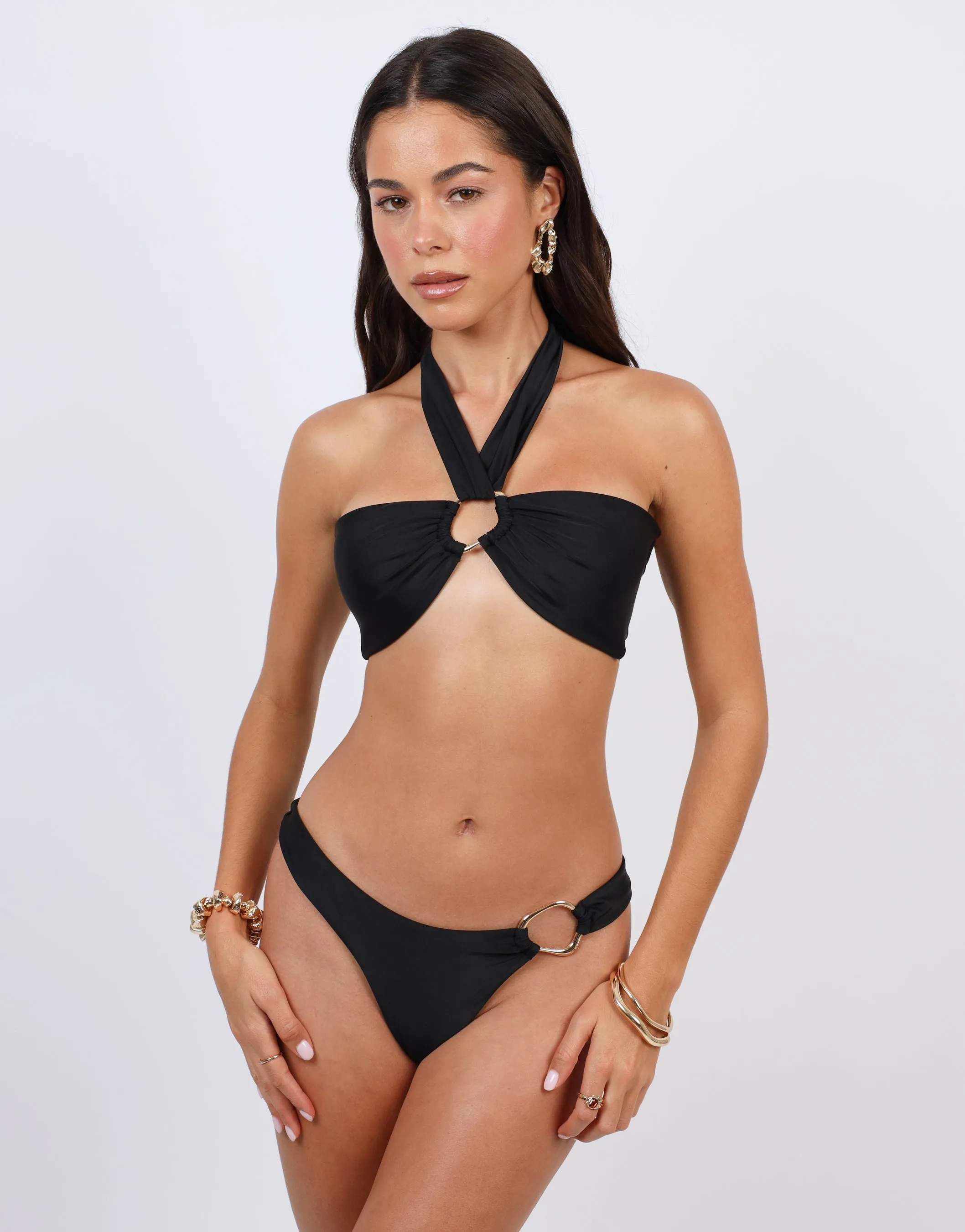 Eden Ring detail Halter Bikini Top In Black sold by Simmi London product image thumbnail 2