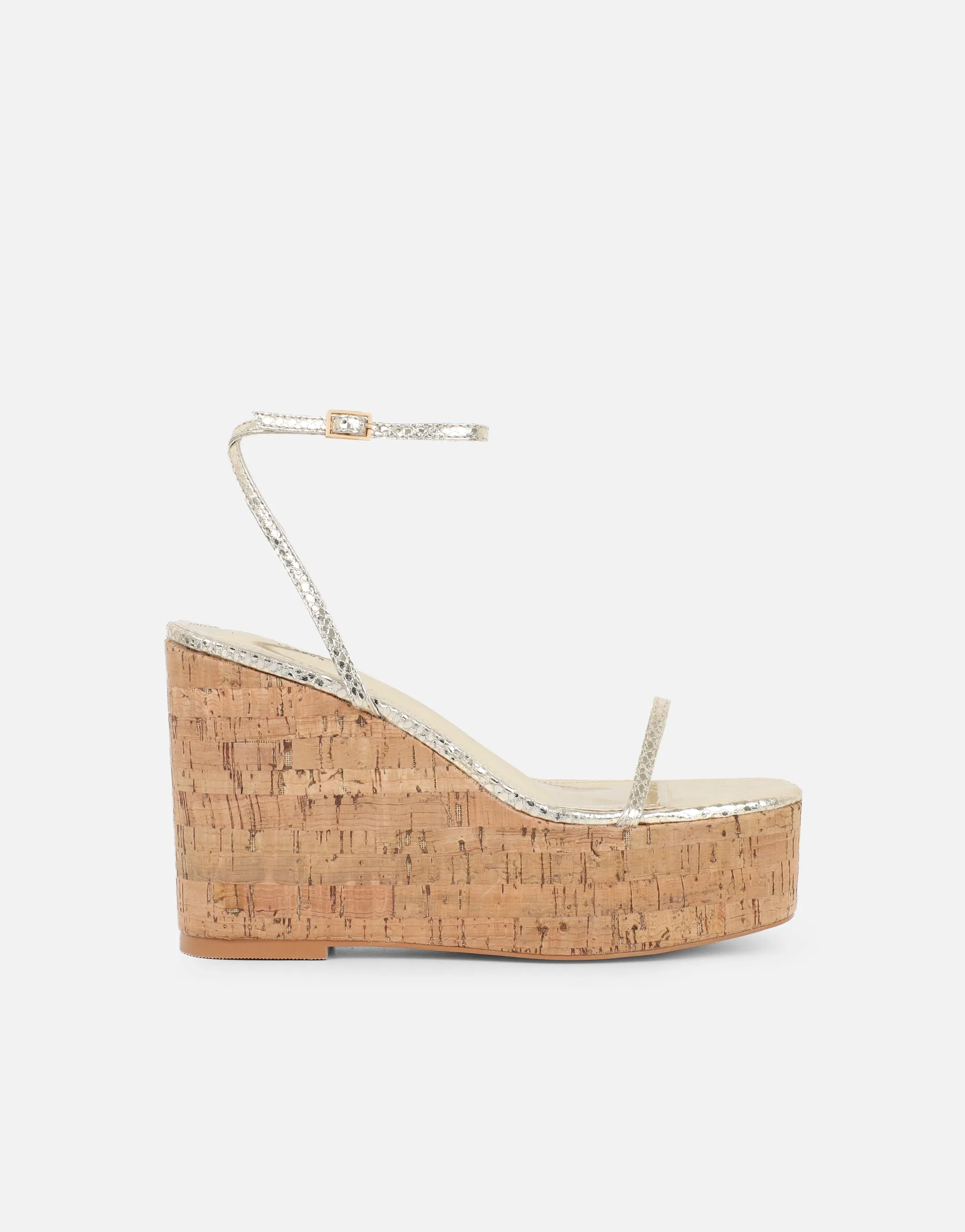 Kitty Gold Snake Wedge Heeled Sandals sold by Simmi London product image thumbnail 2