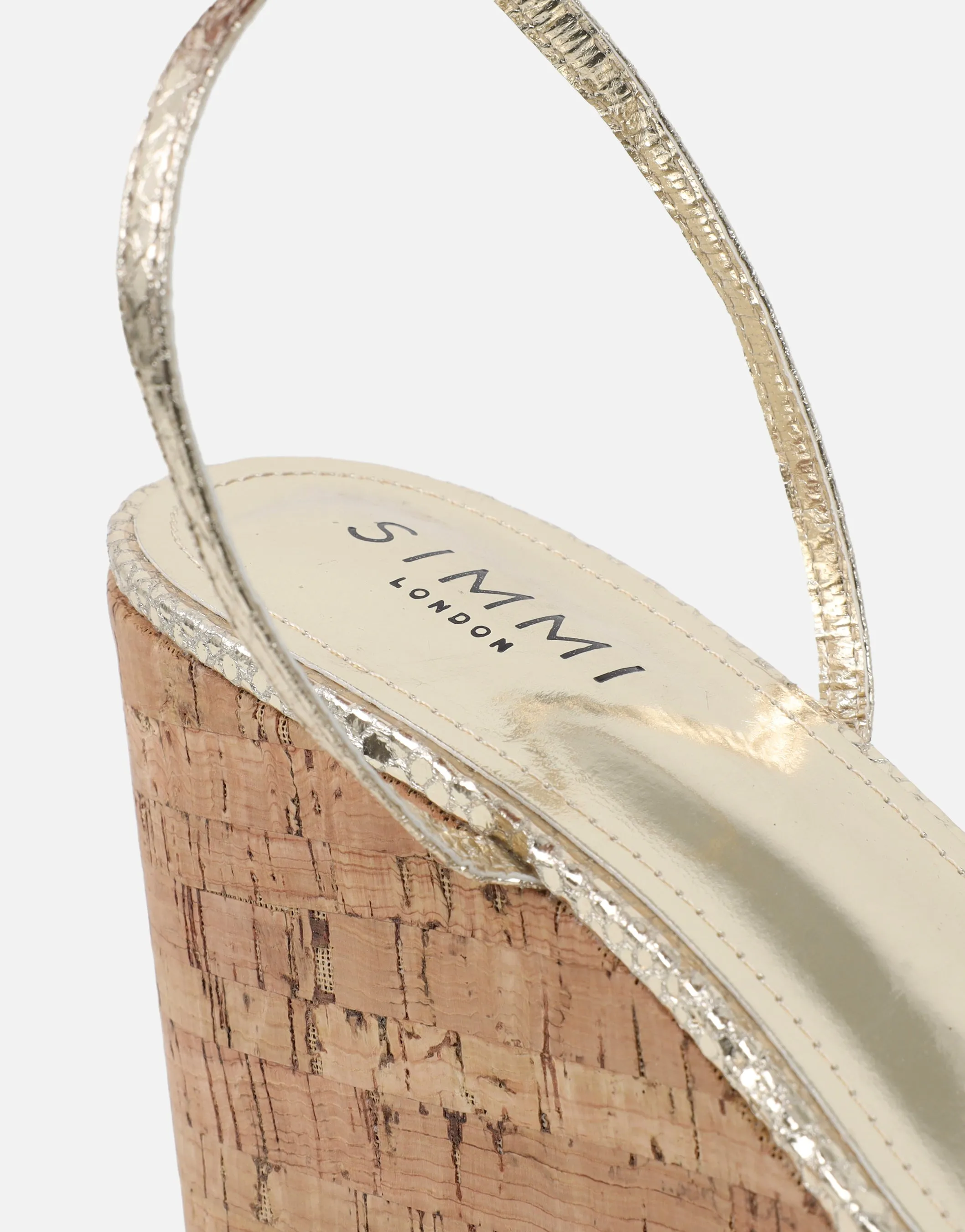 Kitty Gold Snake Wedge Heeled Sandals sold by Simmi London product image thumbnail 3