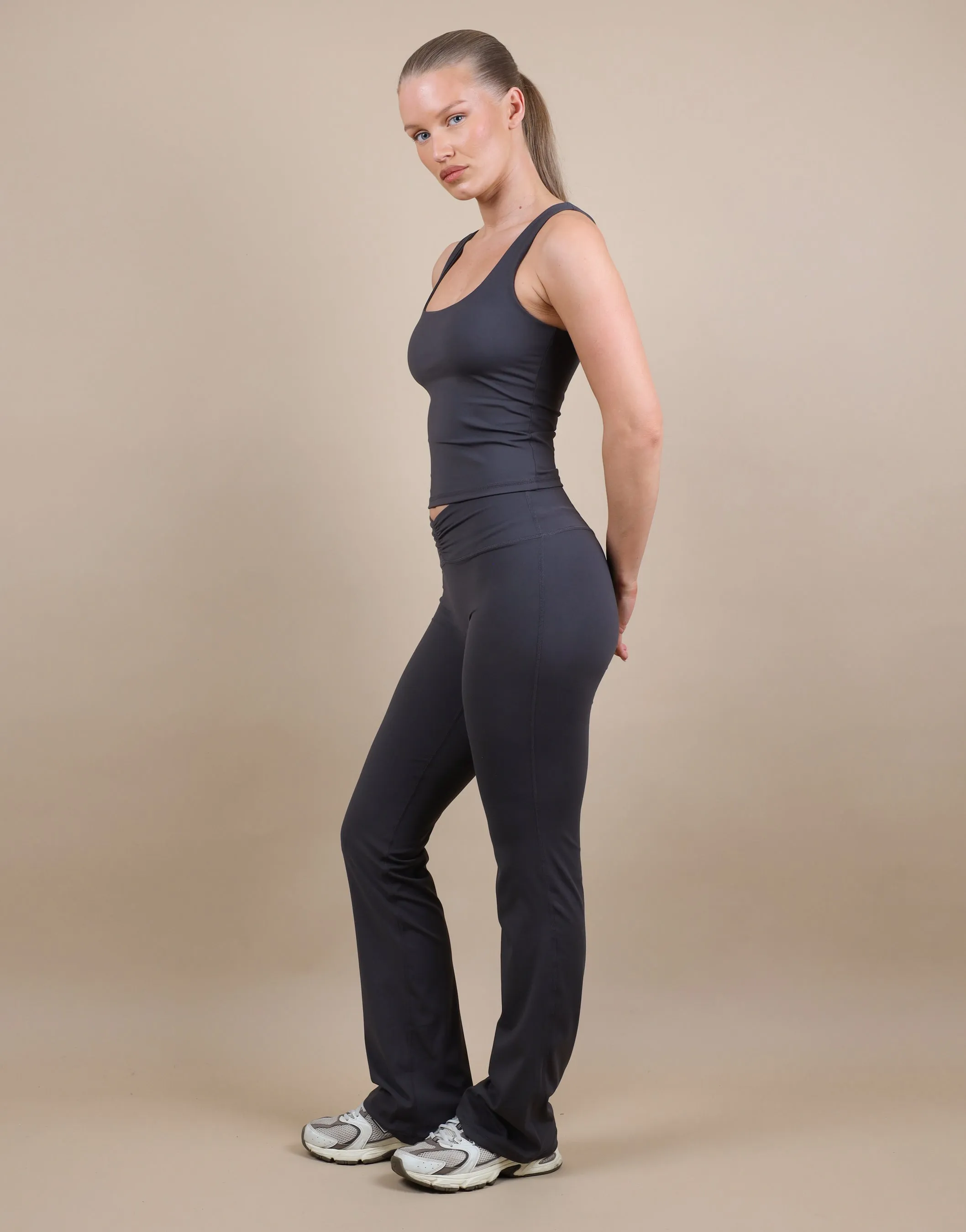 Rhea Square Neck Tank Top In Slate sold by Simmi London product image thumbnail 2