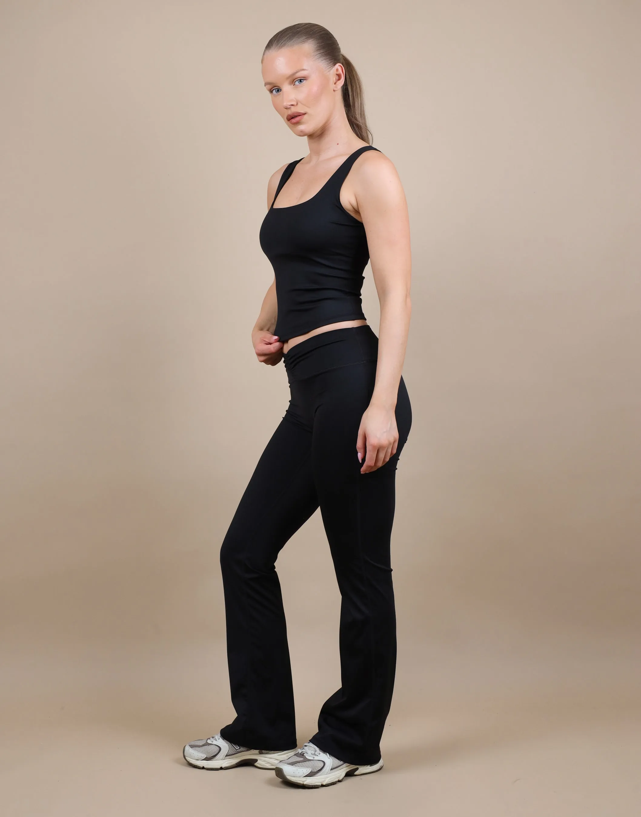 Rhea Square Neck Tank Top In Black sold by Simmi London product image thumbnail 3