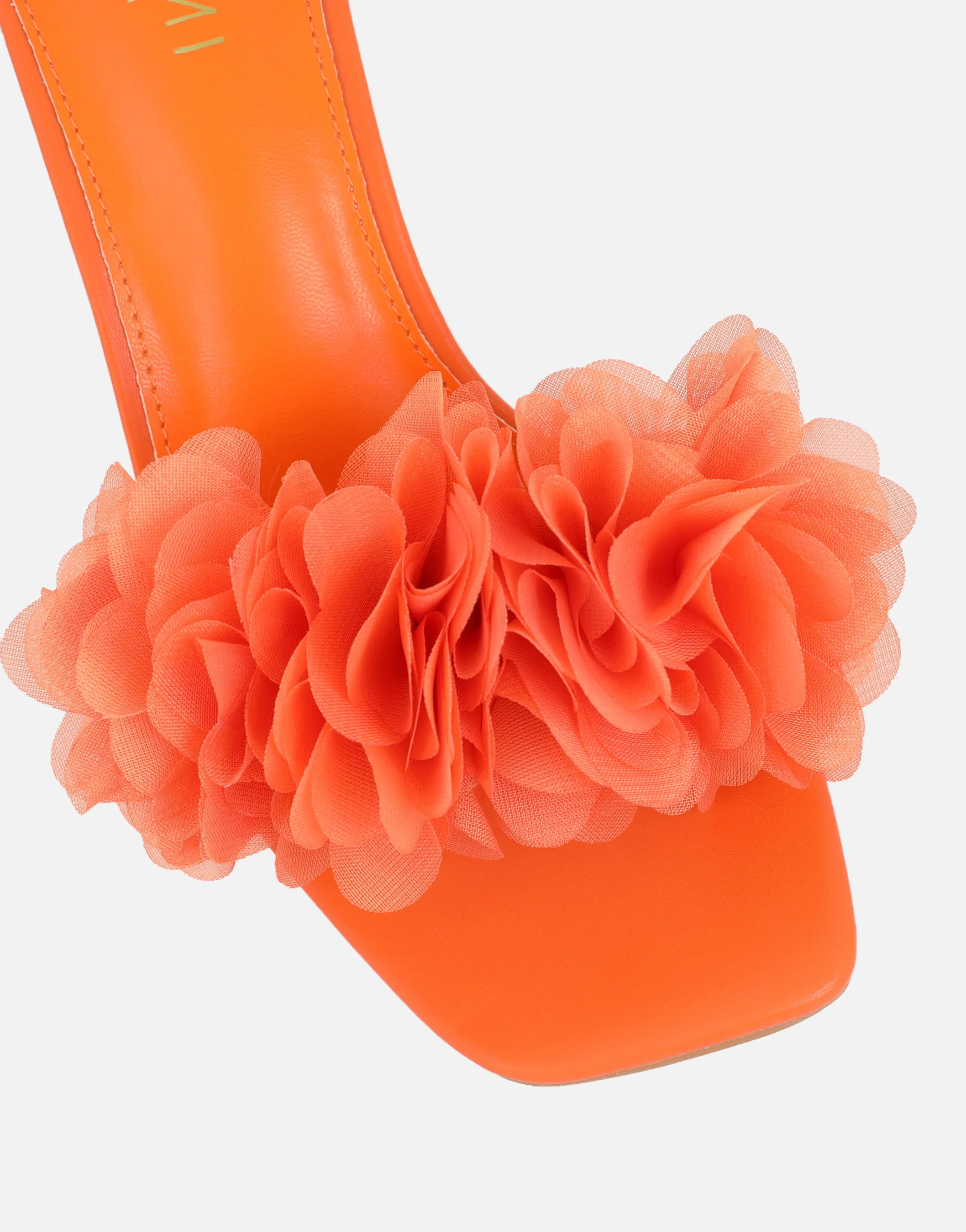 Kaz Orange Petal Detail Mules sold by Simmi London product image thumbnail 4