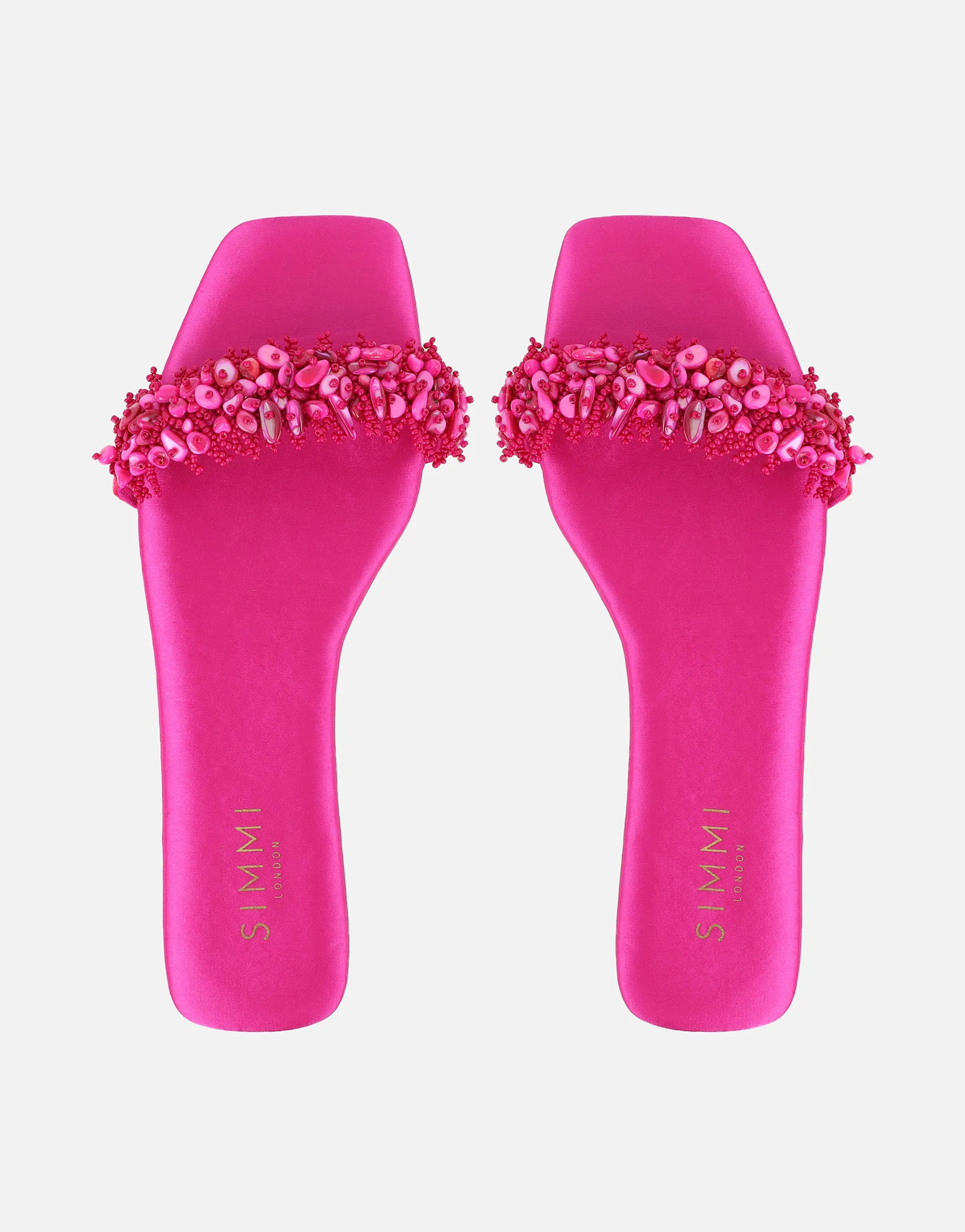Hatty Pink Slip On Flat Sandals sold by Simmi London product image thumbnail 3