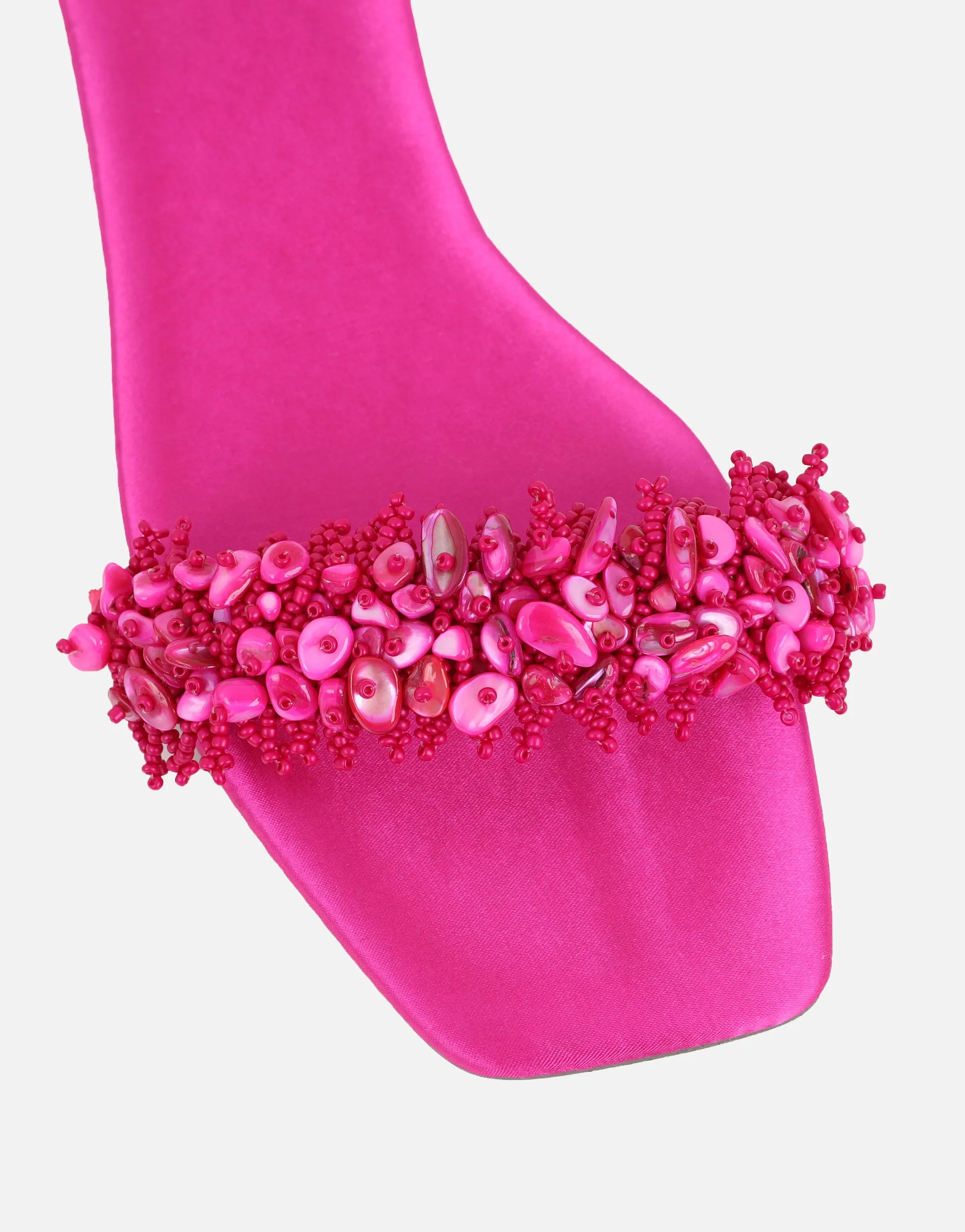 Hatty Pink Slip On Flat Sandals sold by Simmi London product image thumbnail 4
