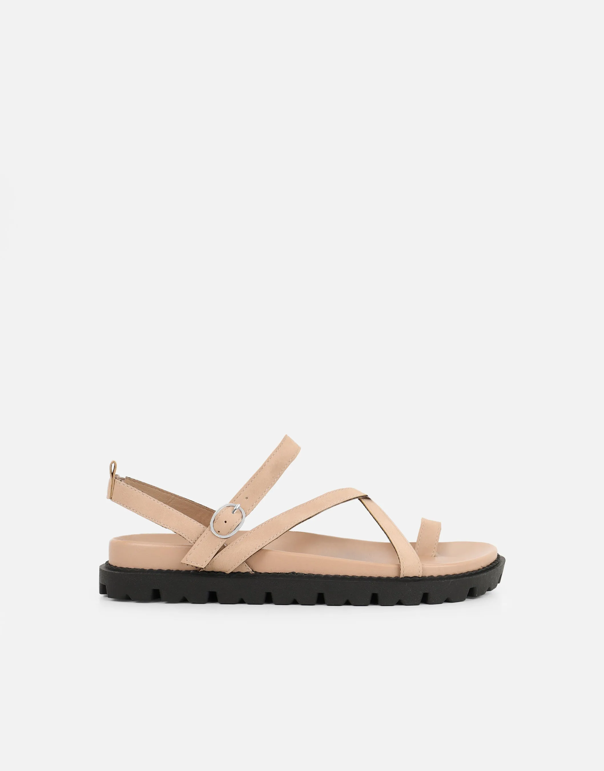 Verity Beige Nubuck Strappy Chunky Footbed Sandals sold by Simmi London product image thumbnail 2