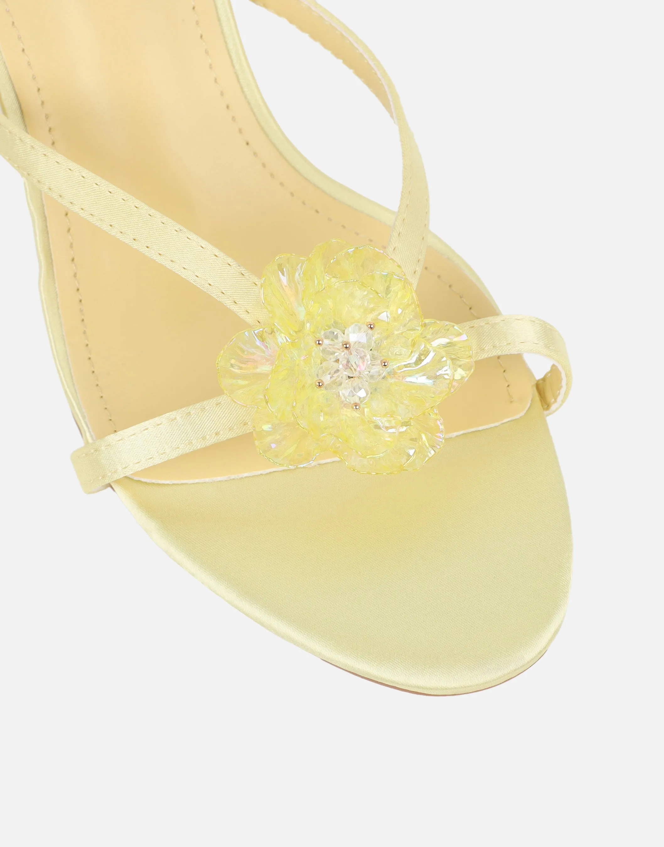 Elowen Yellow Flower Embellished Mules sold by Simmi London product image thumbnail 4