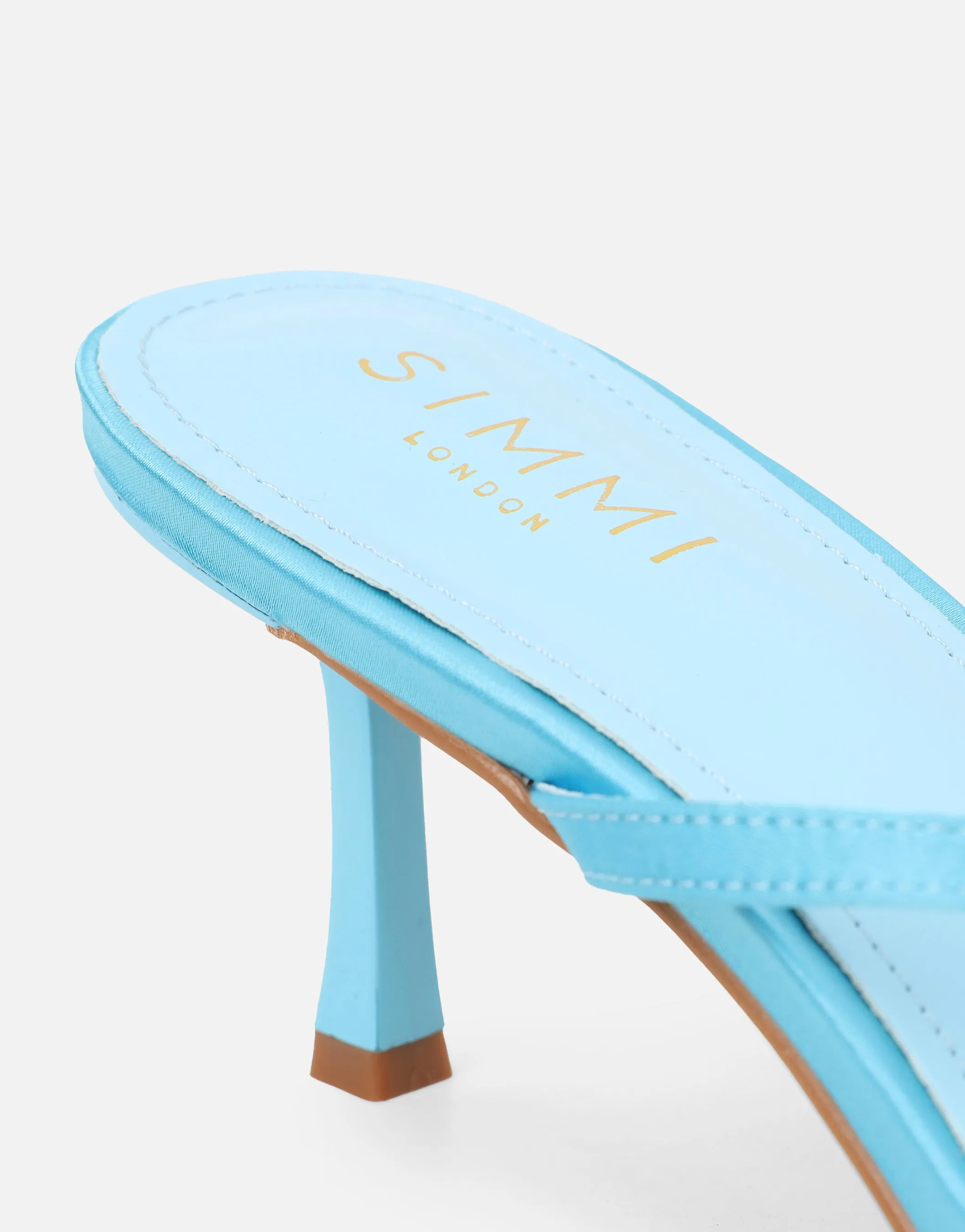 Elowen Blue Flower Embellished Mules sold by Simmi London product image thumbnail 3
