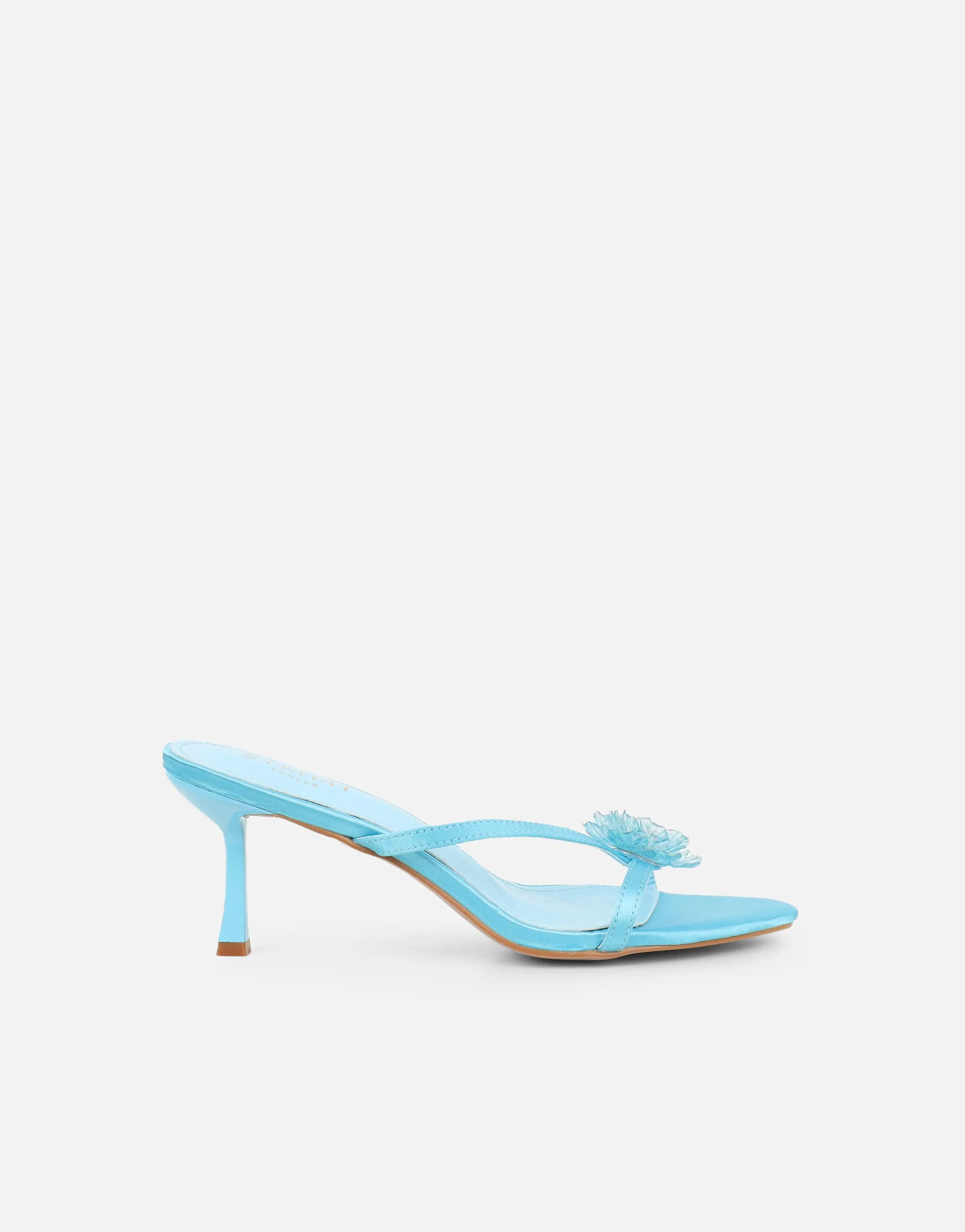Elowen Blue Flower Embellished Mules sold by Simmi London product image thumbnail 2