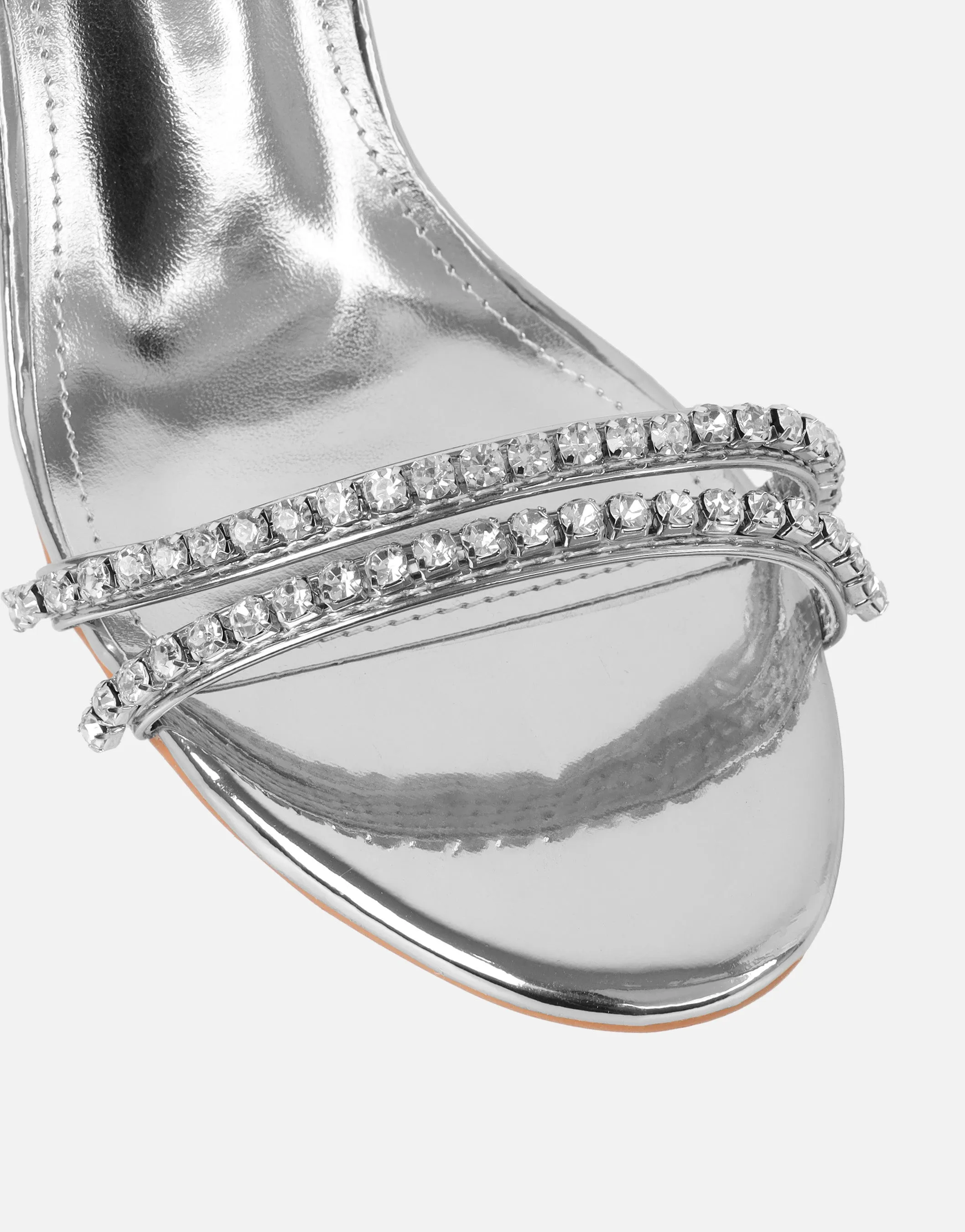 Carnie Silver Mirror Mules sold by Simmi London product image thumbnail 4