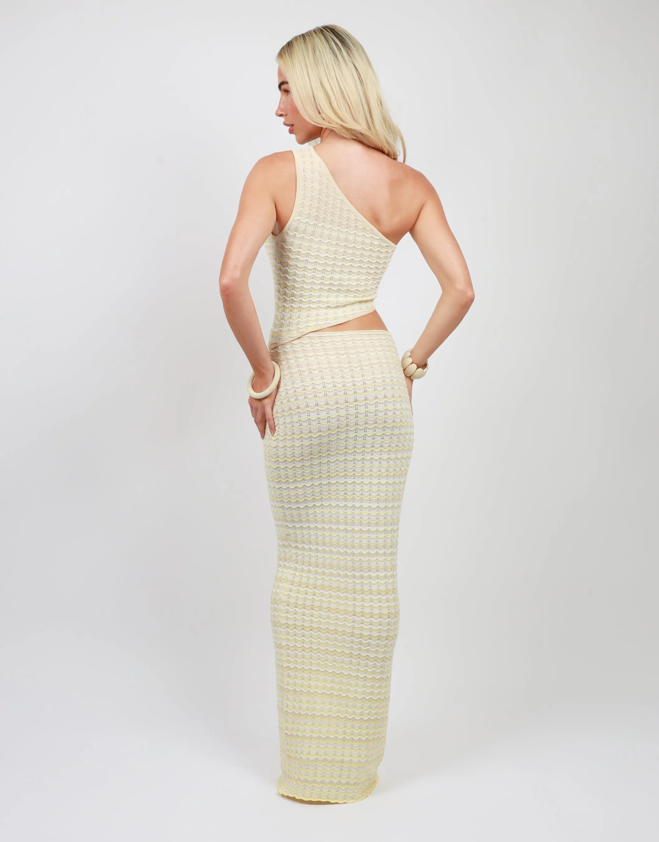 Thalia Cut Out Maxi Dress In Yellow sold by Simmi London product image thumbnail 5