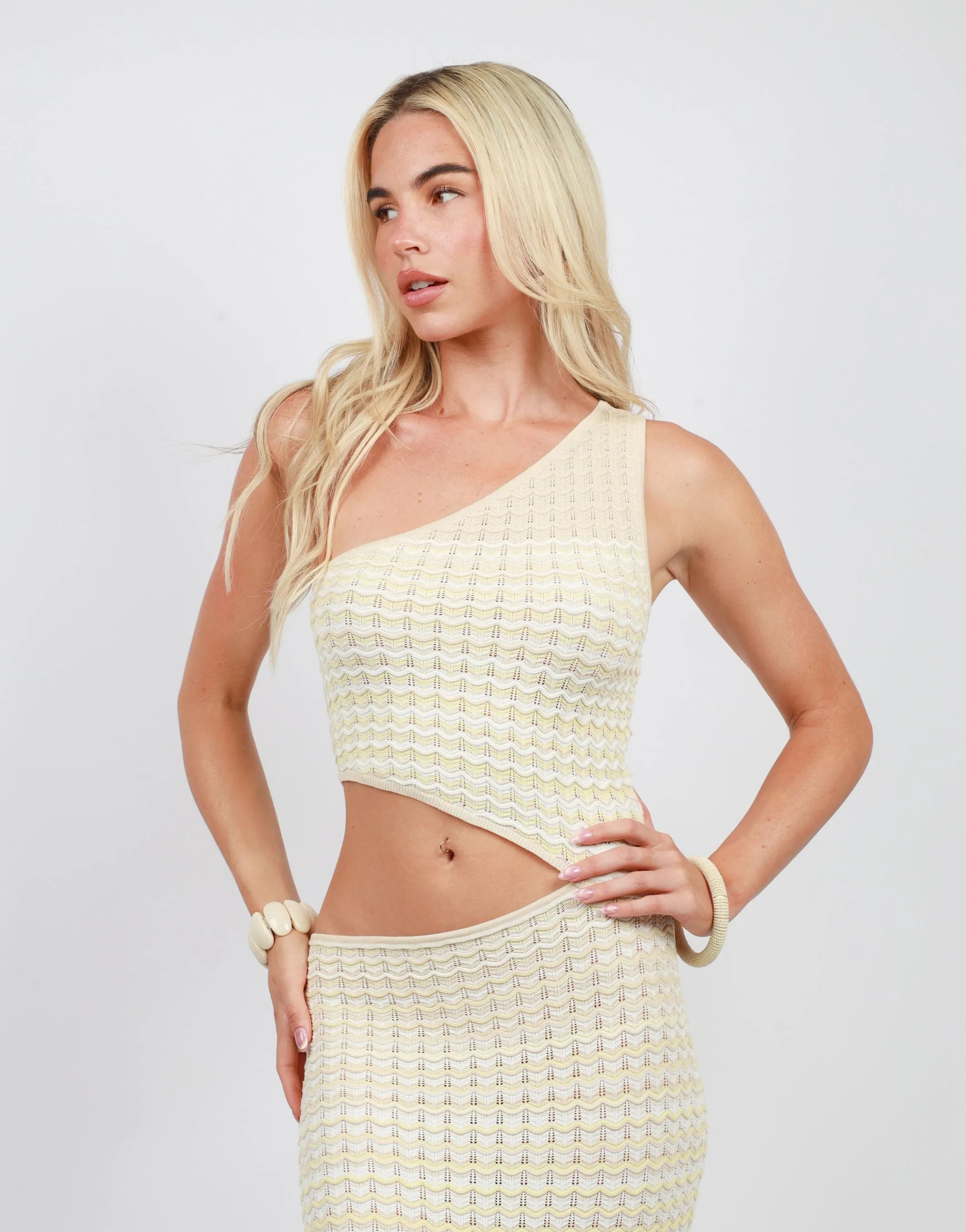 Thalia Cut Out Maxi Dress In Yellow sold by Simmi London product image thumbnail 2