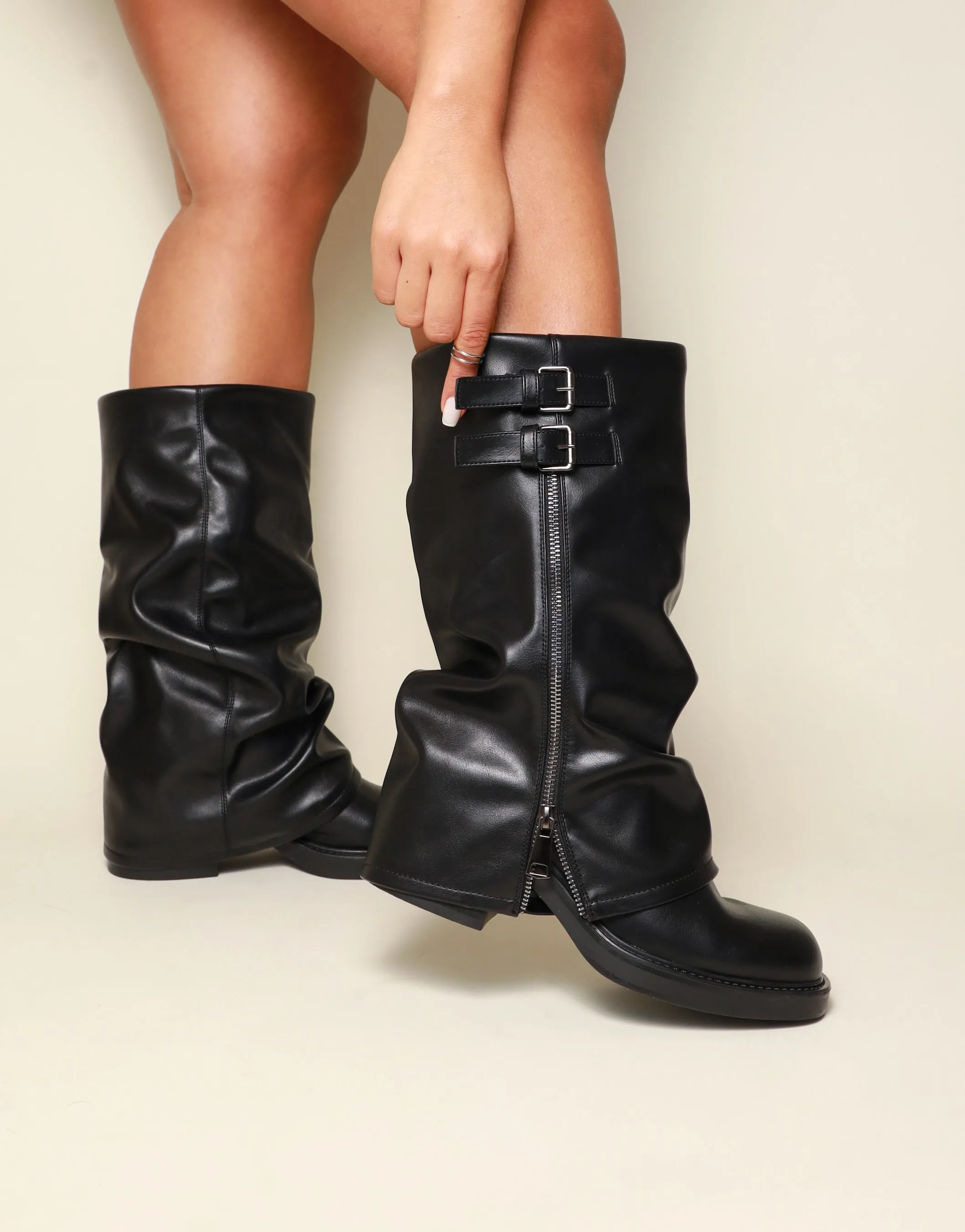 Lester Black Chunky Boots sold by Simmi London