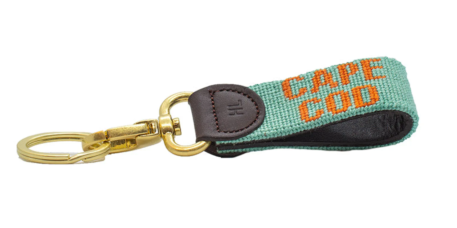 Cape Cod Key Fob - Faded Teal made by Harding Lane