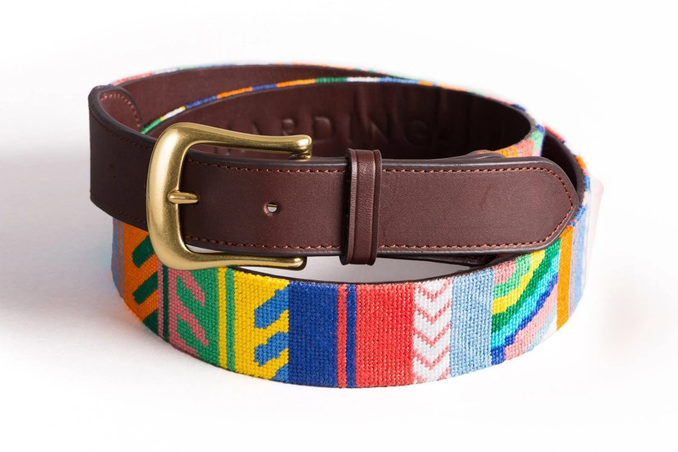 Guatemala Needlepoint Belt - Multi sold by Harding Lane