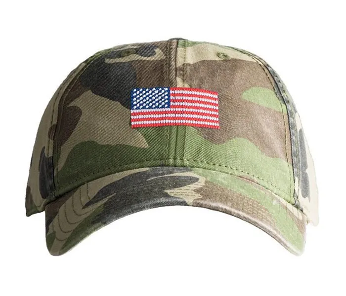 American Flag Baseball Hat - Camo sold by Harding Lane