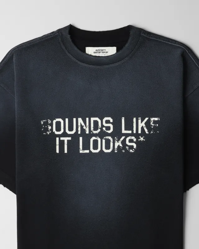 Frayed Slogan Short-Sleeve Shirt sold by Adidem Asterisks