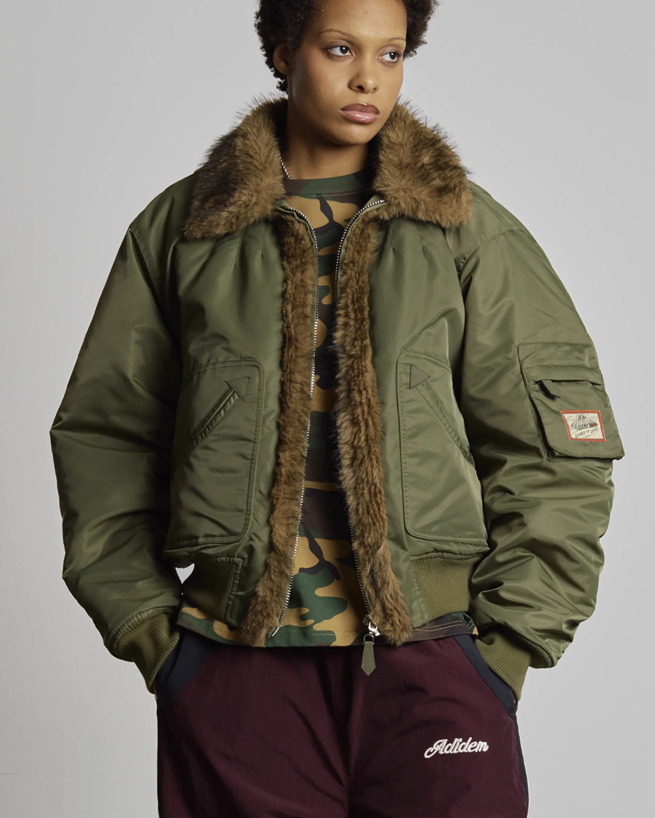 Fur Bomber Jacket sold by Adidem Asterisks product image thumbnail 3