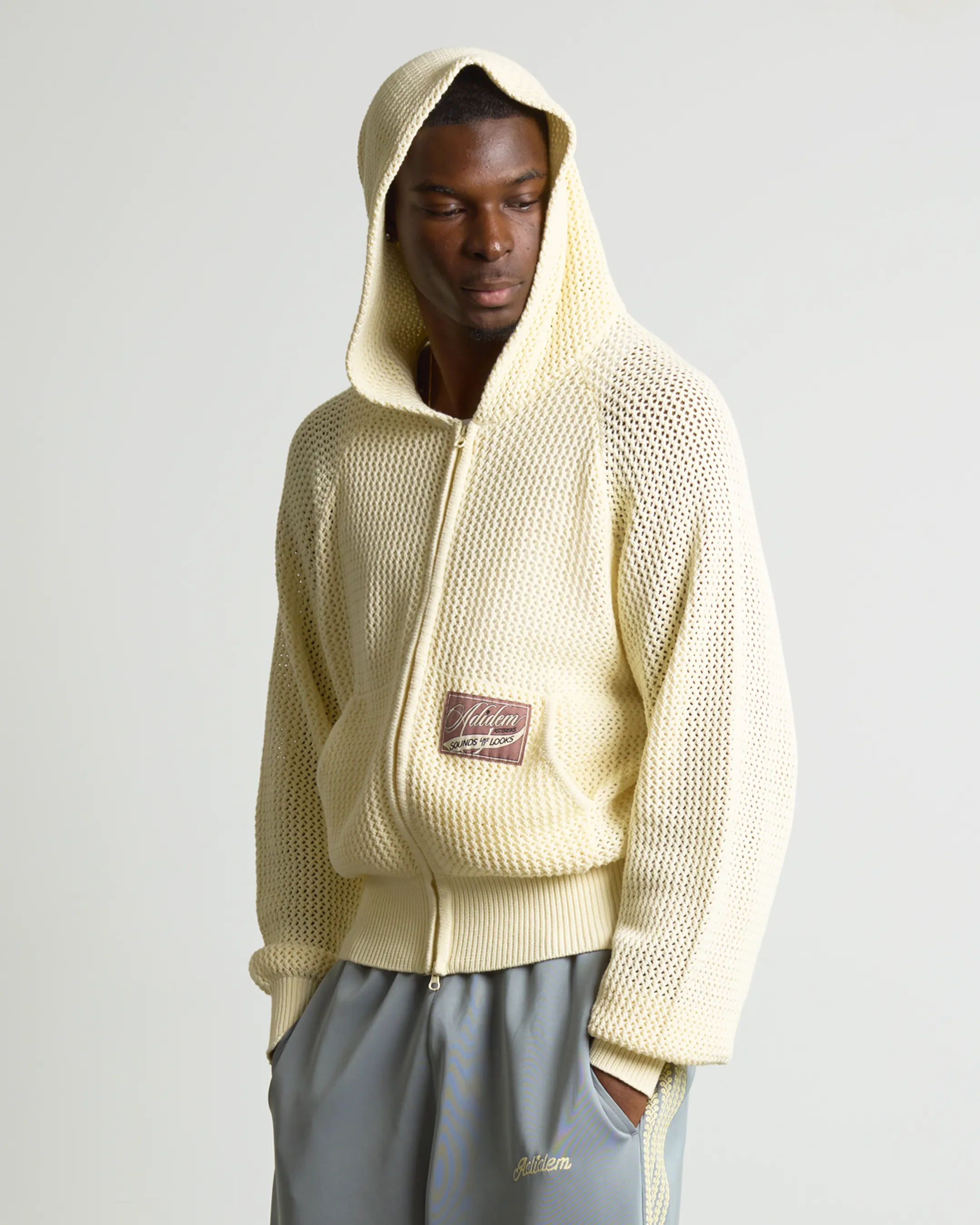 Crochet Knit Hoodie sold by Adidem Asterisks product image thumbnail 3