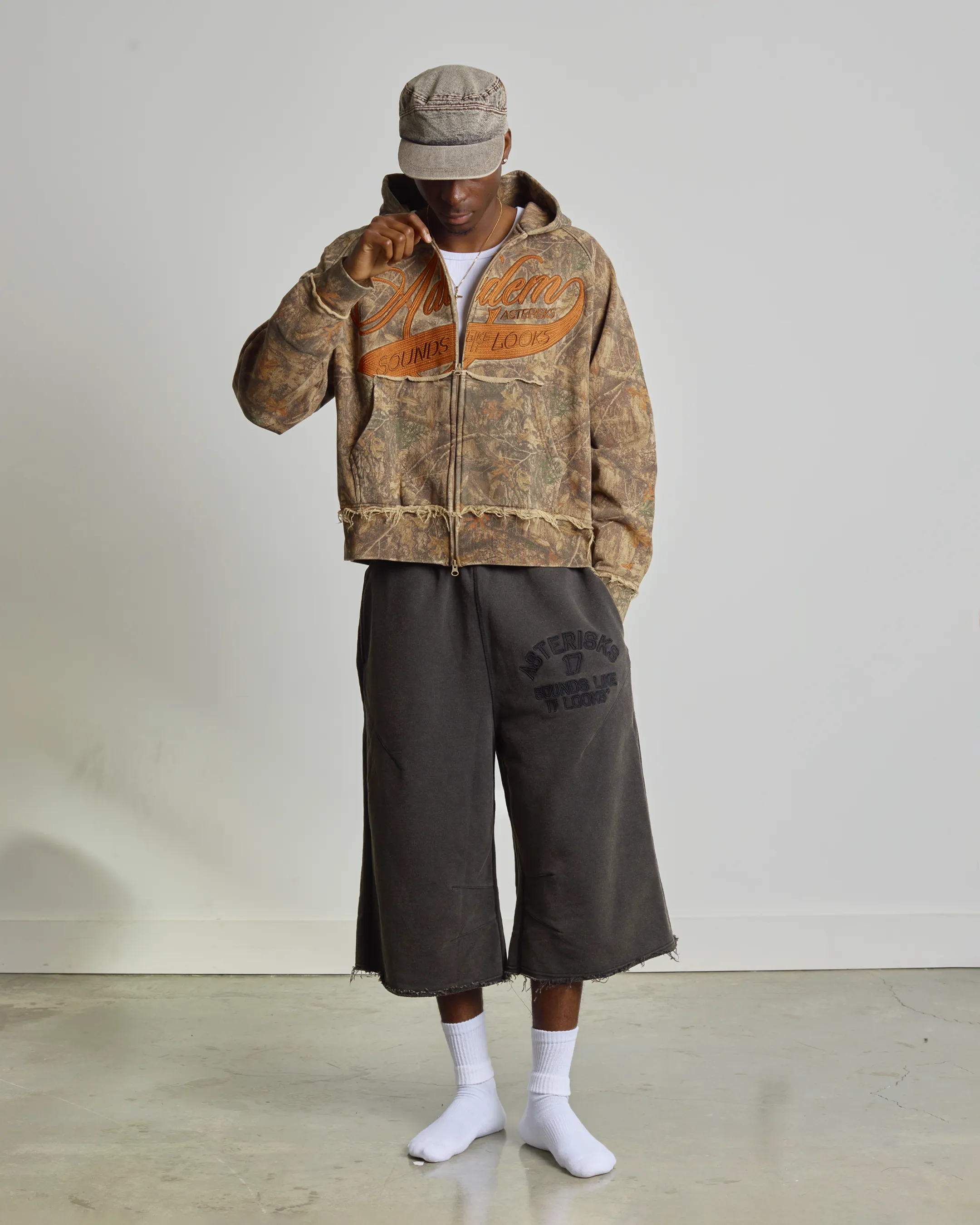 Raw Hem Sweat Capri sold by Adidem Asterisks
