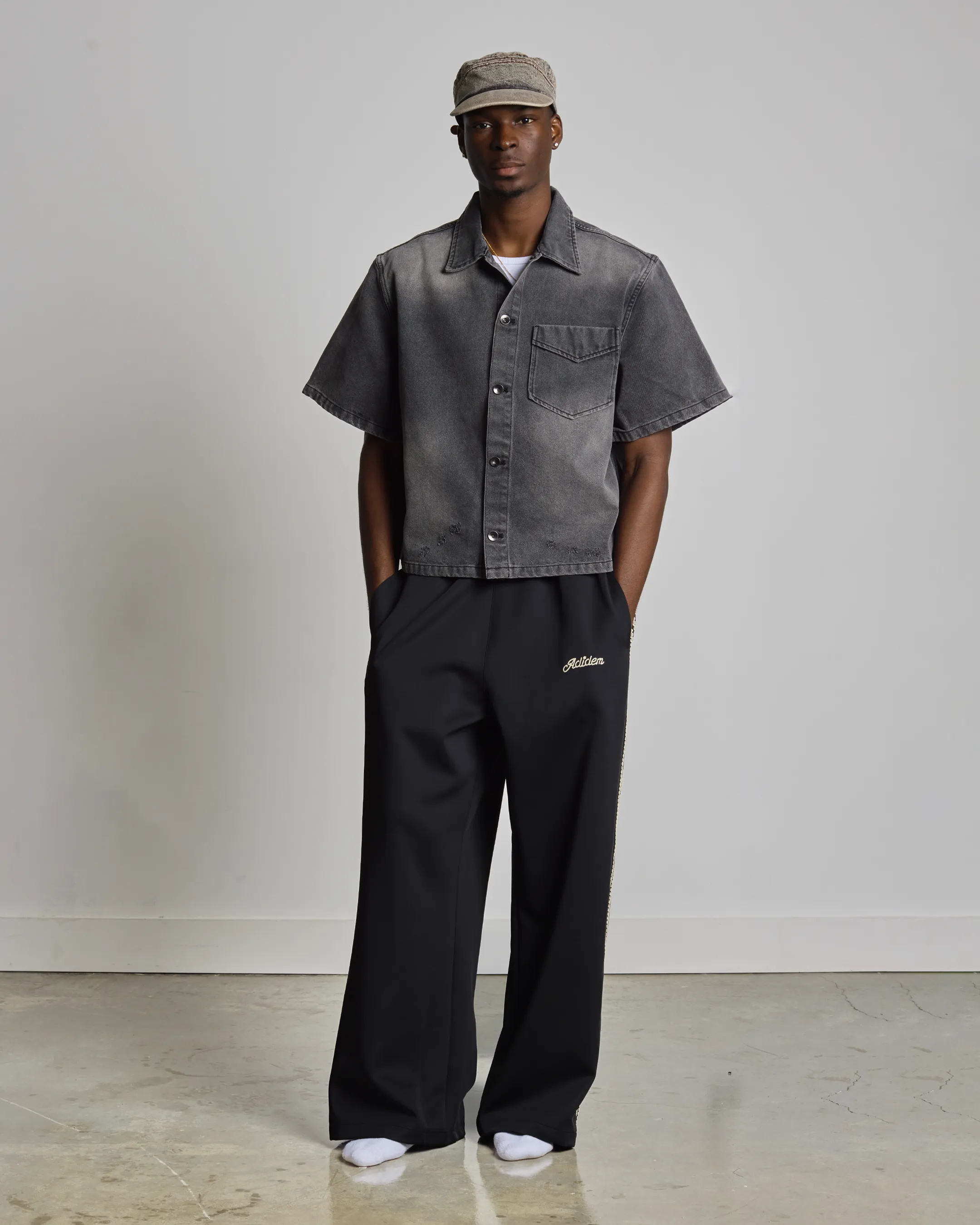 Frayed Denim Shirt sold by Adidem Asterisks