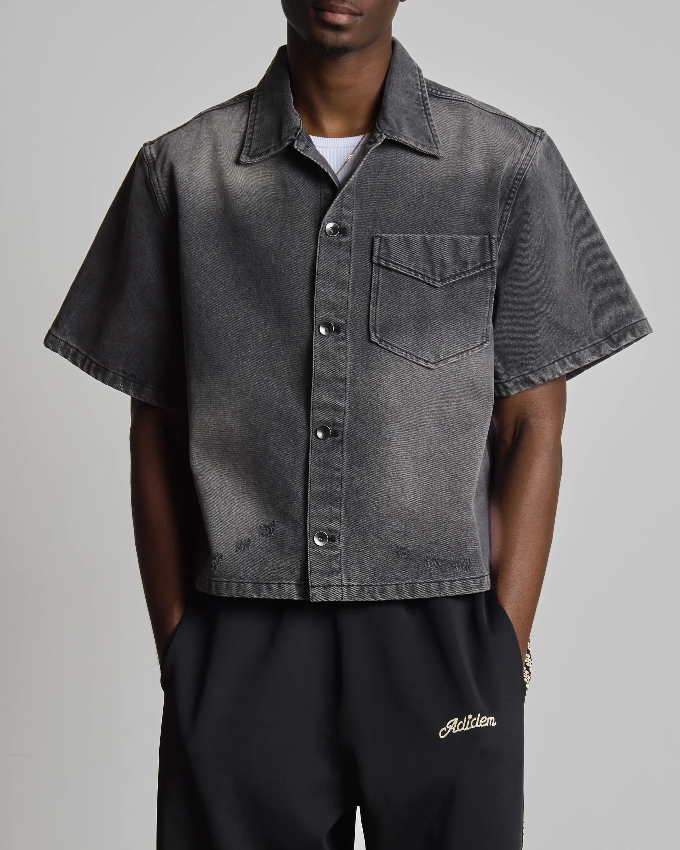 Frayed Denim Shirt sold by Adidem Asterisks product image thumbnail 3