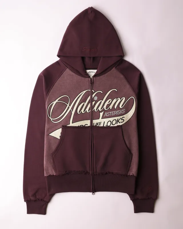 Chainstitch Ribbon Hoodie - Mauve made by Adidem Asterisks