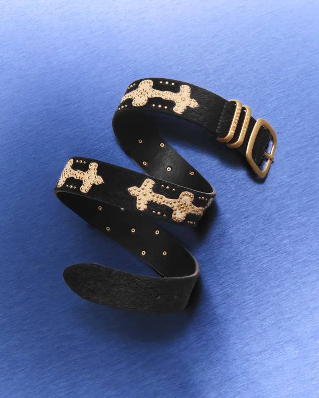 Ponyhair Studded Belt (Slim) made by Adidem Asterisks
