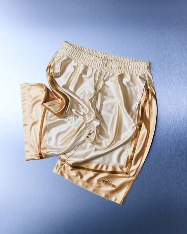 Satin Sports Shorts made by Adidem Asterisks