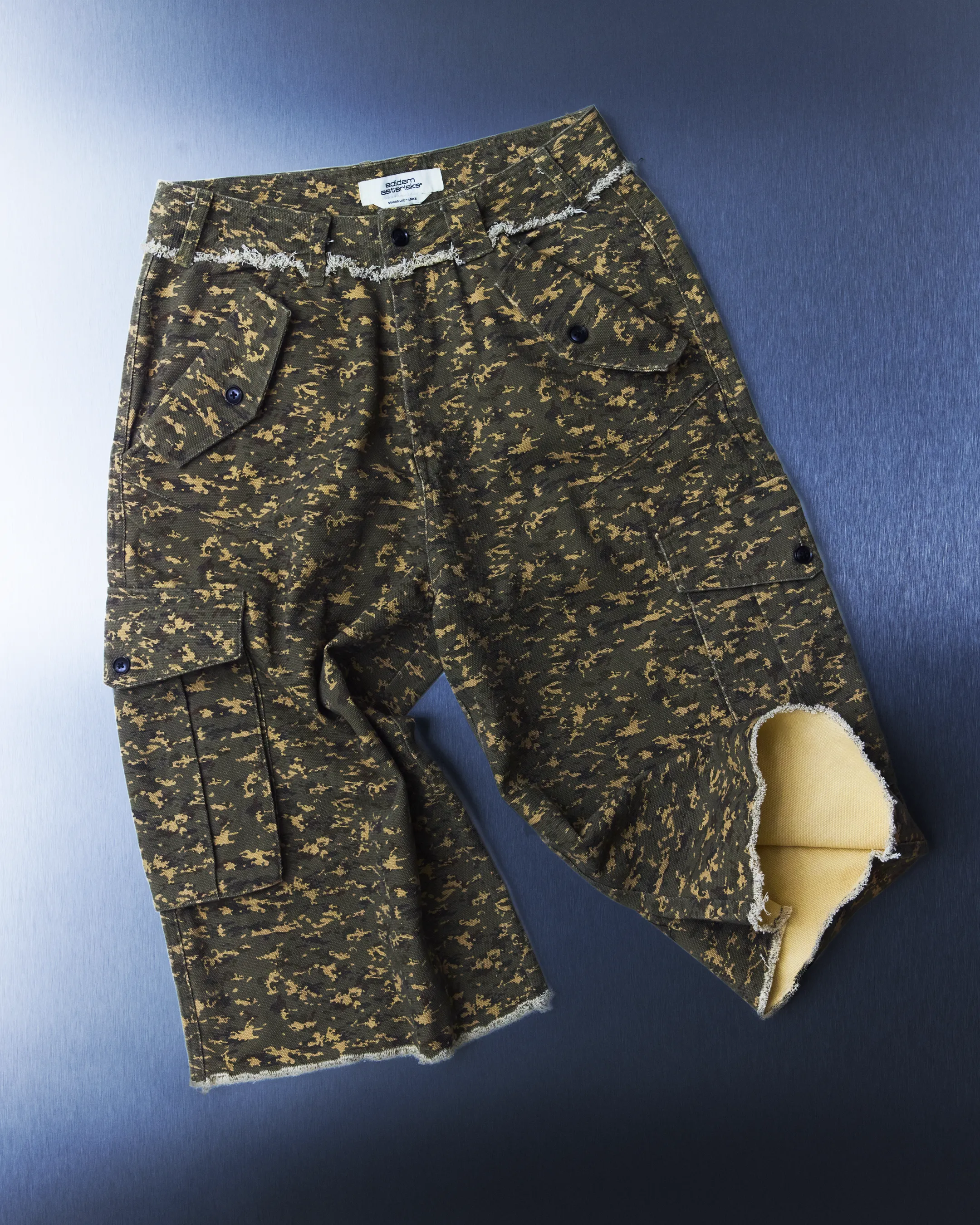 Twill Cargo Khaki Capri sold by Adidem Asterisks