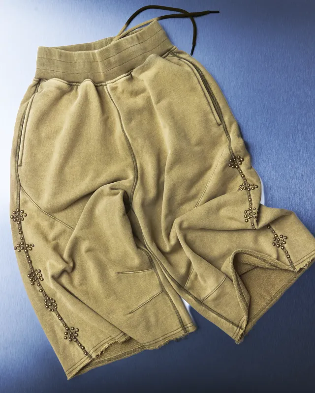 Raw Hem Sweat Capri (Rivet) made by Adidem Asterisks