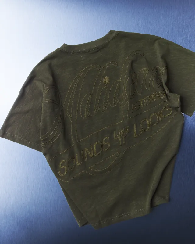 Organic Slub Cursive Script Shirt made by Adidem Asterisks
