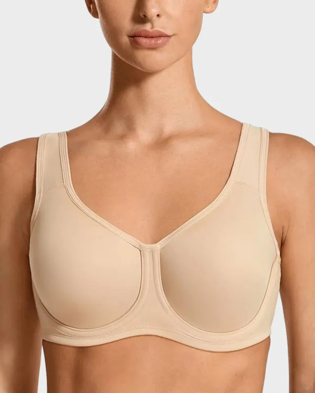 Max Control Outside-Wire High Impact Sports Bra made by She Curve