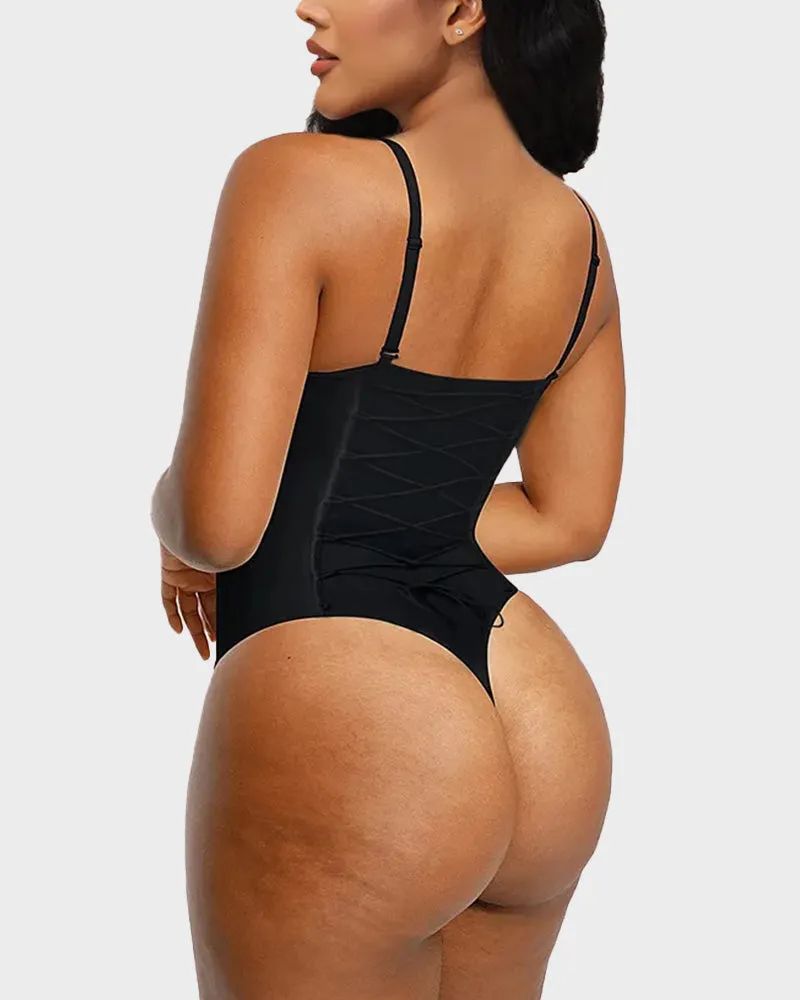 Back Lace-Up Seamless Shapewear Bodysuit sold by She Curve product image thumbnail 2