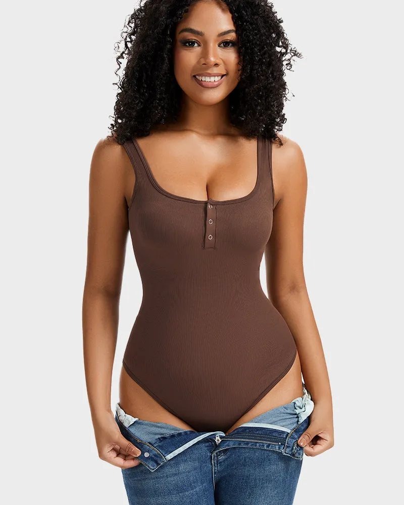 Snap Button Triangle Shaping Bodysuit sold by She Curve product image thumbnail 4