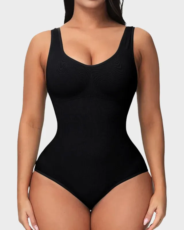 Smoothing Seamless Tank Top Bodysuit sold by She Curve