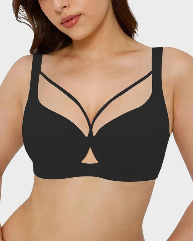 Underwire Round-Shaping Push Up Minimizer Sexy Bra sold by She Curve