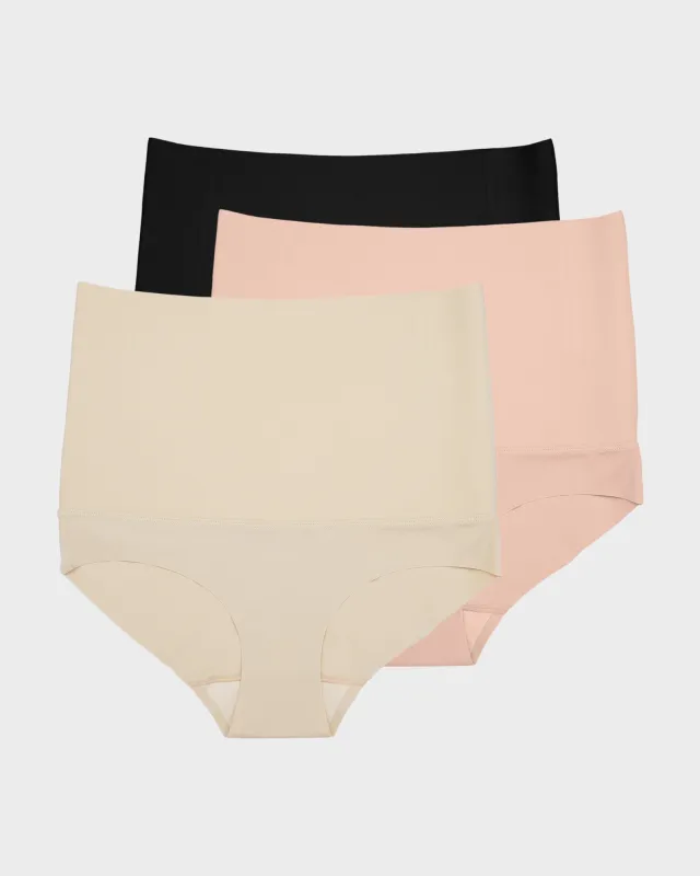 High Waist Seamless Tummy Control Panties (5 Pack) made by She Curve