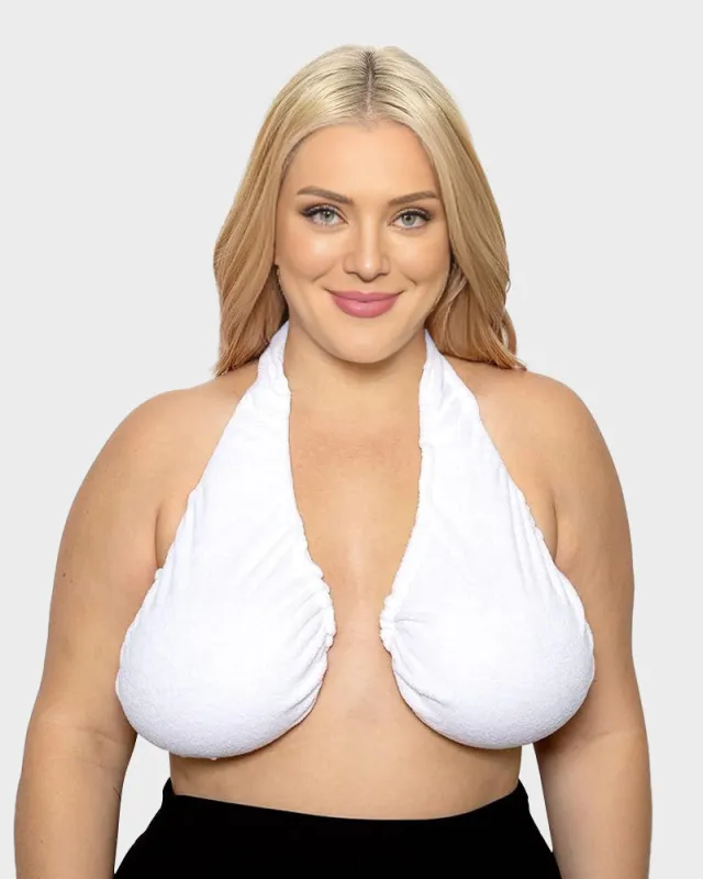 Towel Bra - Basic Cotton Lounge Bra sold by She Curve