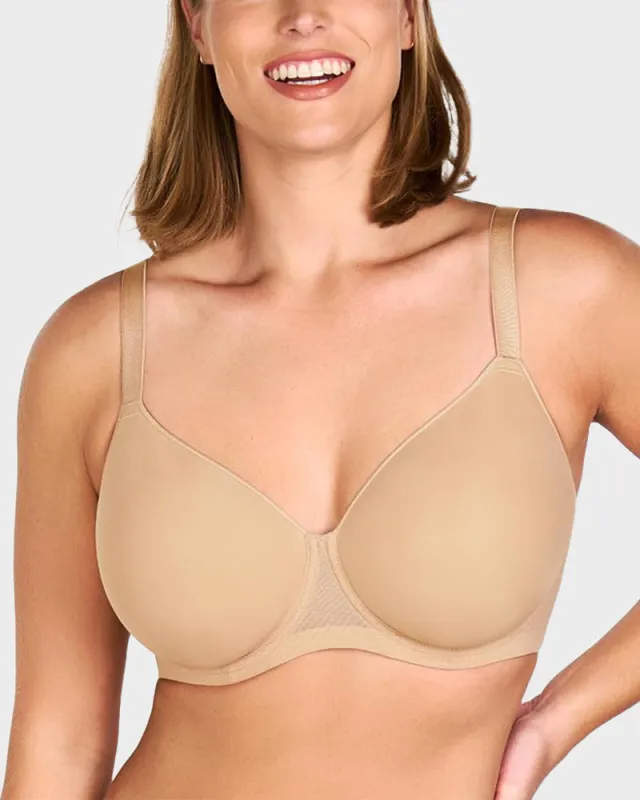 Plus Size Seamless Full Coverage T-Shirt Bra made by She Curve
