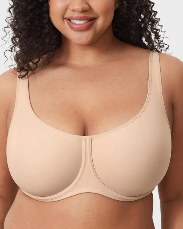 Full Coverage Unlined Underwire Bra sold by She Curve