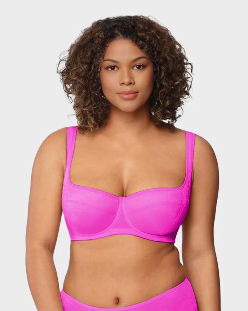 Shimmer Lightly Padded Balconette Bra sold by She Curve product image thumbnail 4