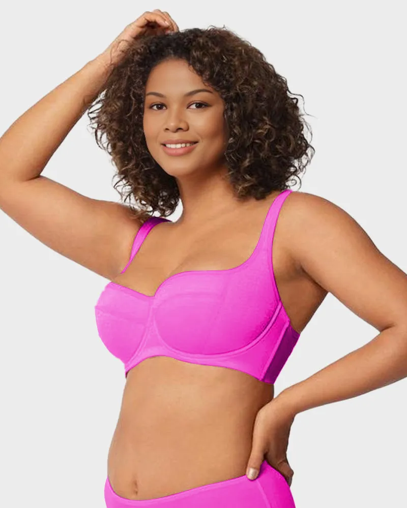 Shimmer Lightly Padded Balconette Bra sold by She Curve product image thumbnail 3